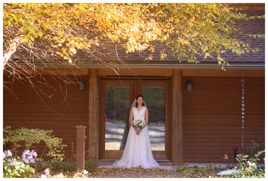 Simone & Cedrick's wedding in the adirondacks, new york in the fall at the Fern Lodge in Lake George 